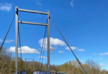 Fuß- und Gehwegbrücke über die Leine zwischen Seelze und Hannover. Foto: Landeshauptstadt Hannover