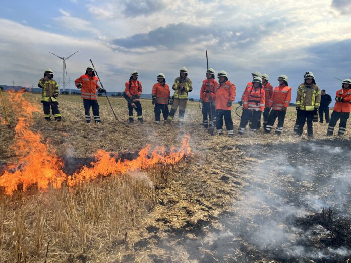 Übung der Stadtfeuerwehr Seelze: Im Einsatz gegen Vegetationsbrände