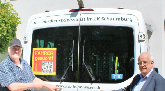 Vorsitzender Dr. Friedbert Mordfeld (rechts) und Geschäftsführer Jens Meier sind erfreut über die stetige Weiterentwicklung des ASB-Verbandes, der nun auch mit dem neuen Namen ASB-Regionalverband Leine-Weser Rechnung getragen wird.