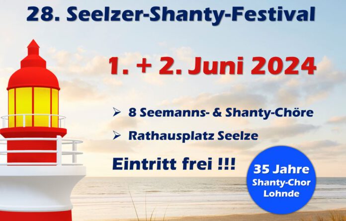 Nun schon zum 28. Mal: Das Seelzer-Shanty-Festival am 1. und 2. Juni 2024