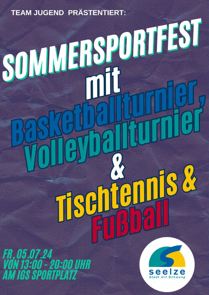 Das Team Mobile Arbeit lädt alle Jugendlichen zum Sommersportfest am 5. Juli ein