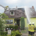 Dachstuhlbrand in Velber