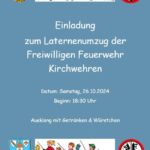 Laternenumzug am 26.10.2024 - Freiwillige Feuerwehr Kirchwehren lädt ein