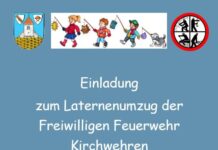 Laternenumzug am 26.10.2024 - Freiwillige Feuerwehr Kirchwehren lädt ein