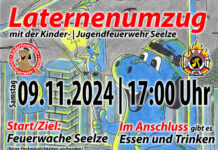 Laternenumzug der Kinder- und Jugendfeuerwehr am 09.11.2024