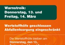 Die Abfallwirtschaft in Hannover informiert: Wertstoffhöfe geschlossen und eingeschränkte Abfallentsorgung während des Warnstreiks