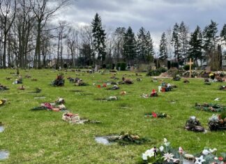 Die Pflege von Rasengräbern beginnt: Angehörige sollten bis zum 5. Mai Grabschmuck entfernen, um Pflegearbeiten nicht zu behindern