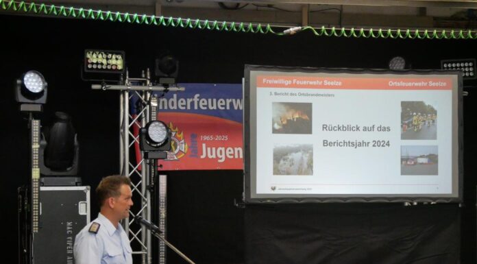 Rückblick auf Einsätze im Jahr 2024 und zahlreiche Ehrungen auf der Jahreshauptversammlung der Ortsfeuerwehr Seelze
