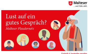 Das neue Plaudernetz der Malteser Deutschland bietet einfach gute Gespräche für Einsame über die kostenfreie Rufnummer 0800 / 330 1111
