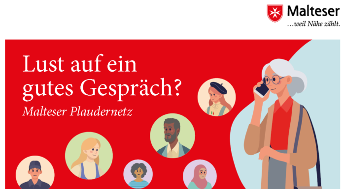 Das neue Plaudernetz der Malteser Deutschland bietet einfach gute Gespräche für Einsame über die kostenfreie Rufnummer 0800 / 330 1111