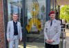 In Seelze wird mit einer gelben Schleife die Wertschätzung für Bundeswehrangehörige sichtbar gemacht und die Solidarität betont