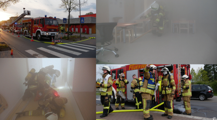 Vermisste Kinder bei Einsatzübung: In einer Kita wird ein Brand mit Mayday-Lage geprobt – Atemschutztrupps retten „Vermisste“
