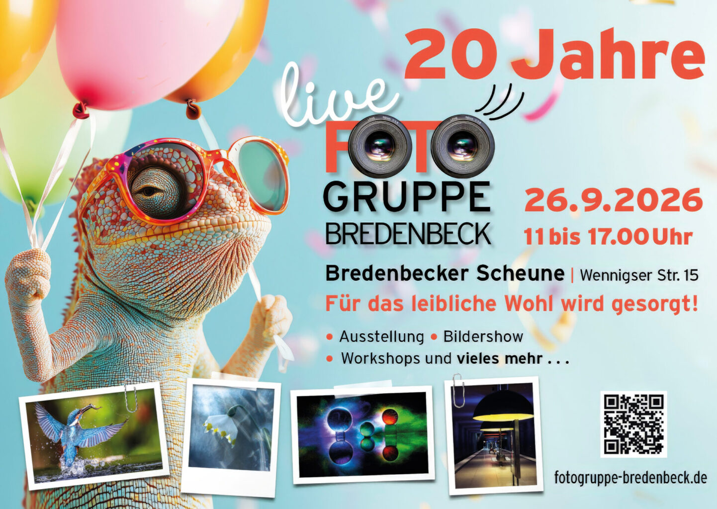 Fotogruppe Bredenbeck feiert Jubiläum am 26.9.2026 in der Bredenbecker Scheune in Wennigsen mit Ausstellung, Workshops